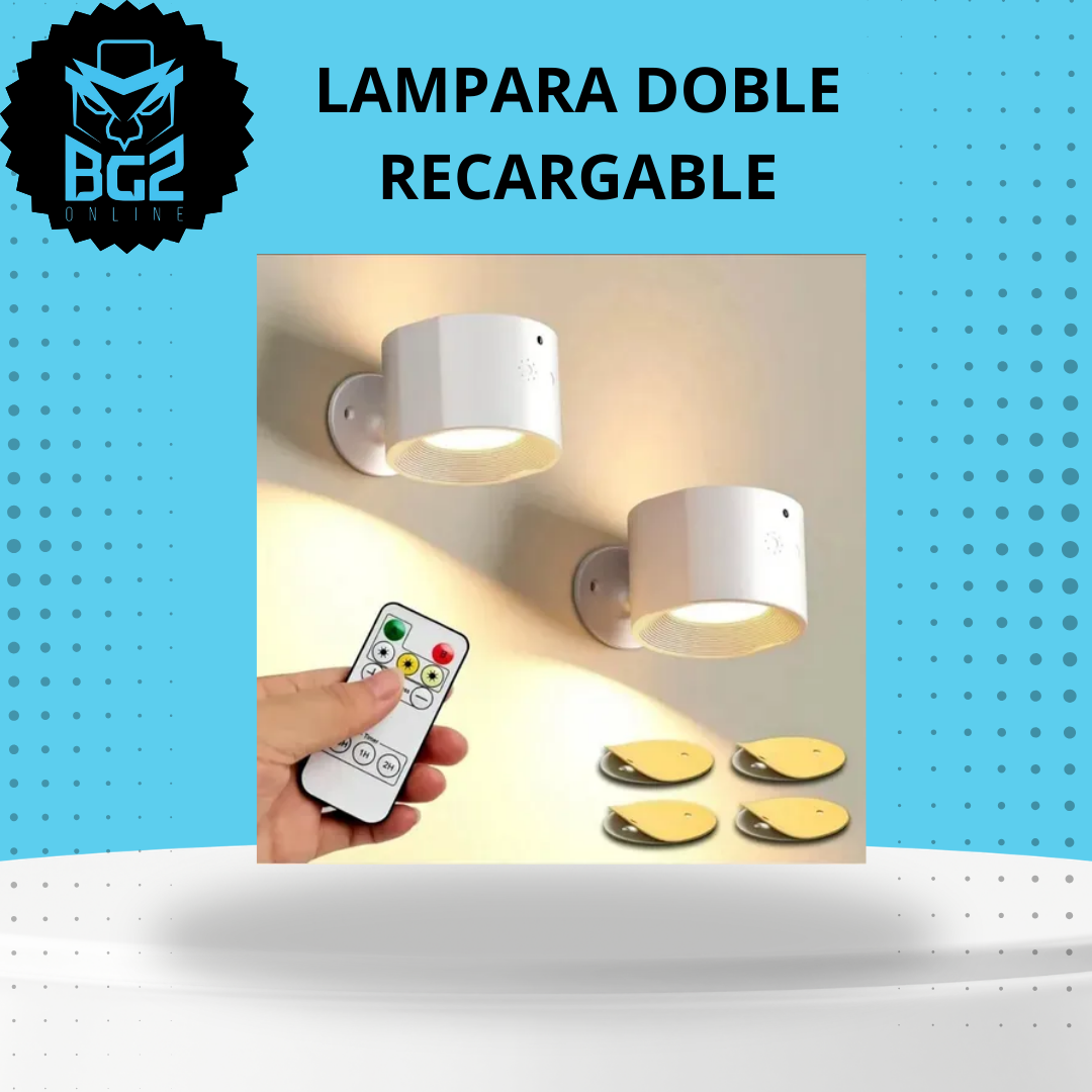 LAMPARA DOBLE RECARGABLE